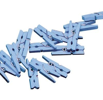 Knijpers | blauw | 20 stuks