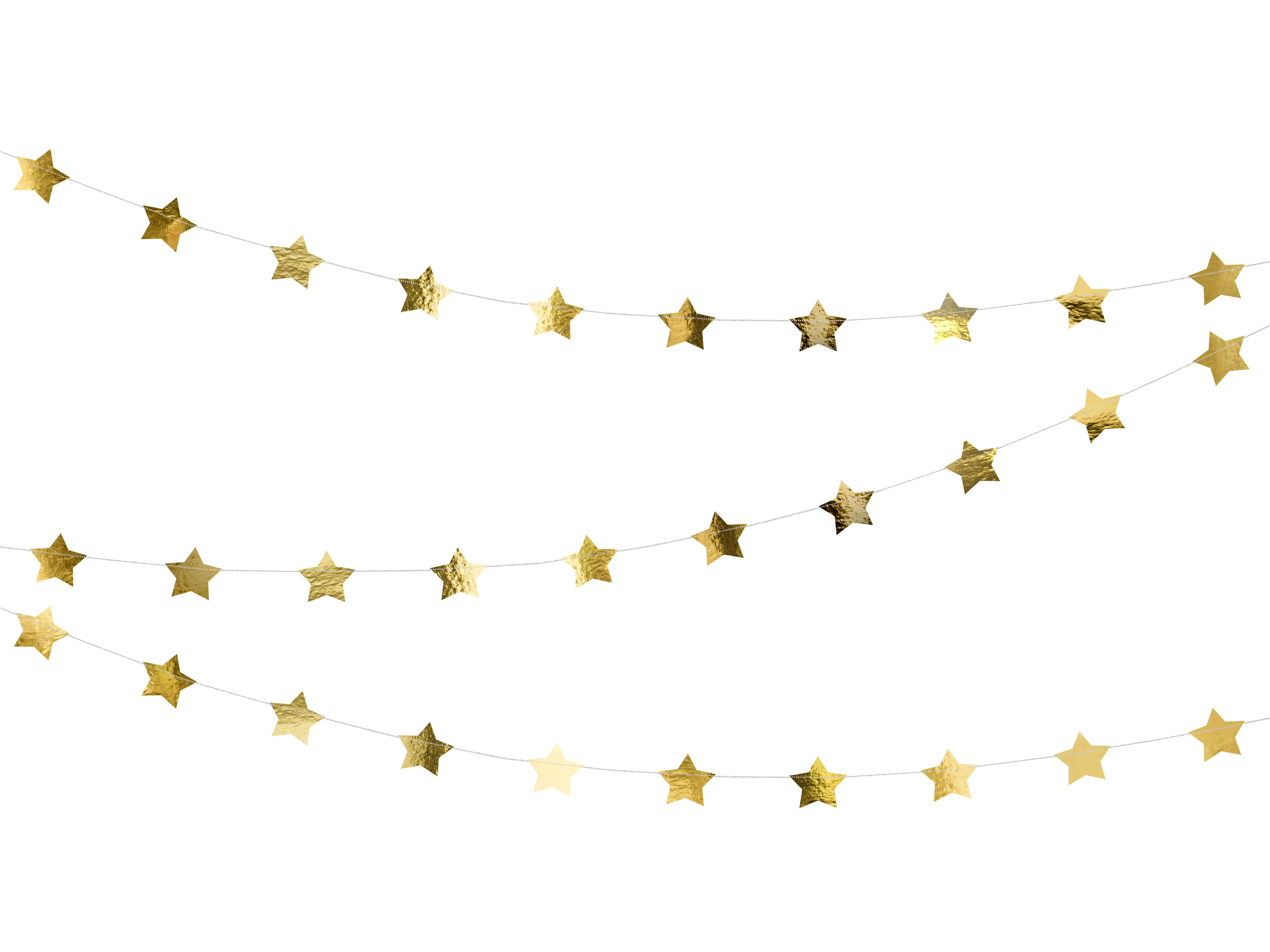 Aandringen Op en neer gaan As Vlaggenlijn | sterren | goud - Leuk voor een feest!