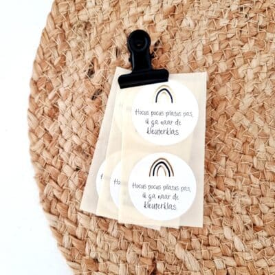 Sticker | Hocus pocus pilatus pas, ik ga naar de kleuterklas | 10 stuks