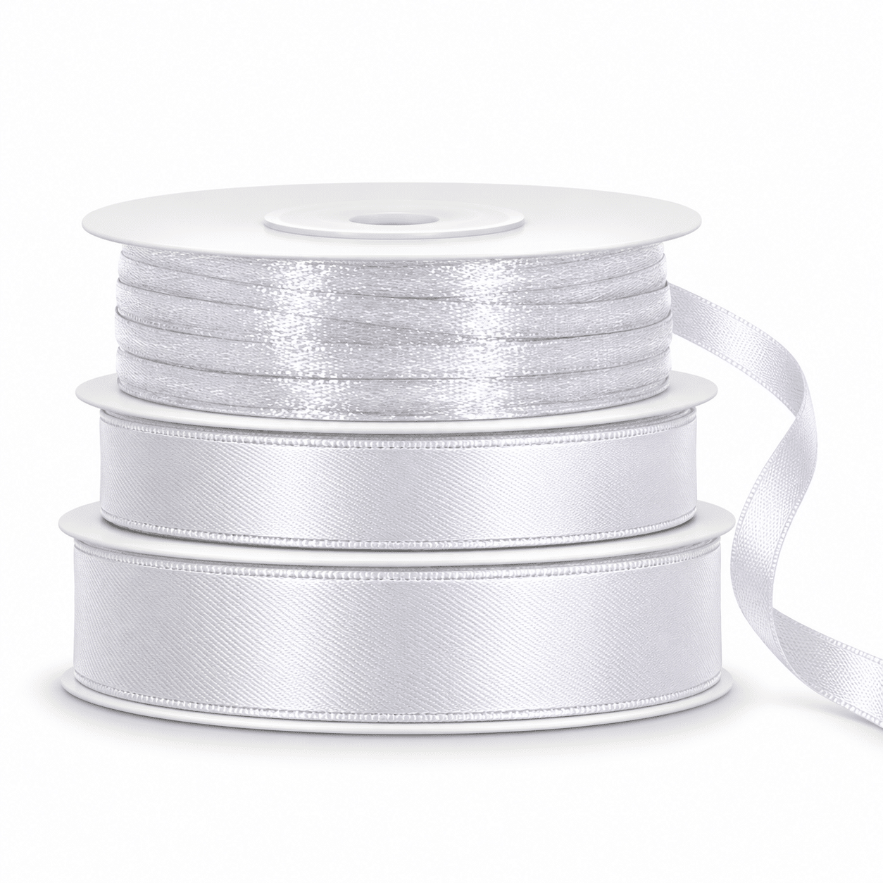 wit 3 maten Textiellint | Wit - Afbeelding 1
