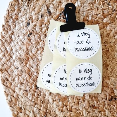 Sticker | Ik vlieg naar de basisschool! | 10 stuks