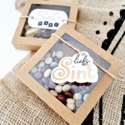 Craft doosje met venster |  5 stuks