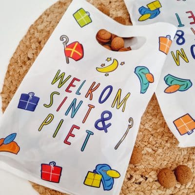 Sinterklaas | uitdeel zakjes Welkom sint en piet