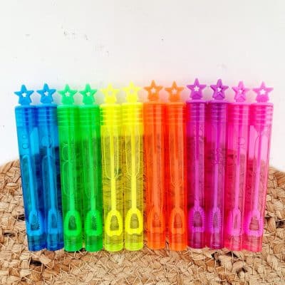 Kleine bellenblaas | 12 stuks | neon kleuren