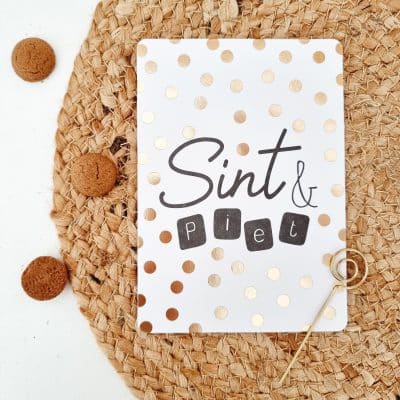 Sinterklaas wenskaart | Sint & piet