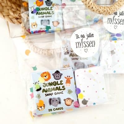Jungle memory | kant en klare verjaardag traktaties