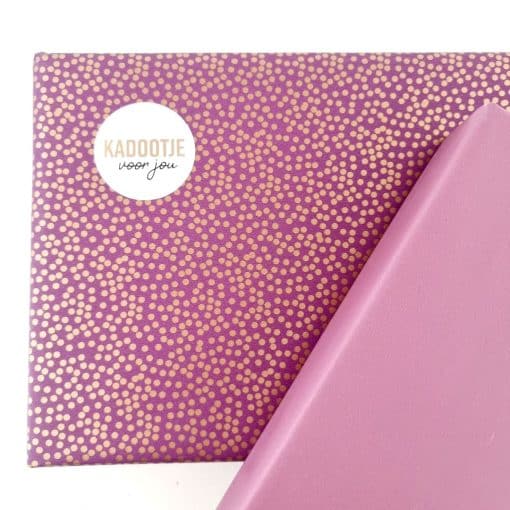 Cadeaupapier | mini stippen mauve - Image 2