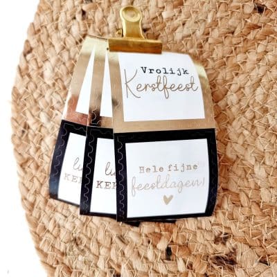 Kerststicker | postzegel | 12 stuks