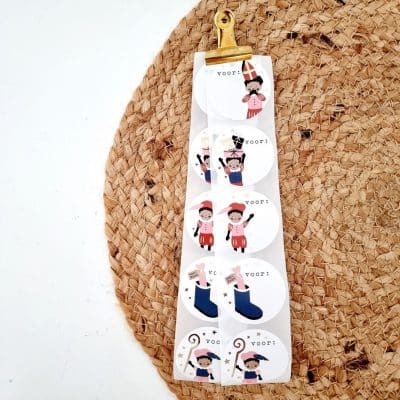 Sinterklaas sticker | pietenparty | 10 stuks