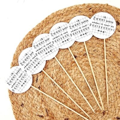 Traktatieprikker | Ik zwaai gedag omdat ik naar de basisschool mag