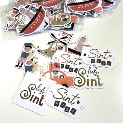 Sinterklaas cadeaukaart | mix van labels