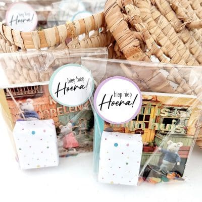 Muizenhuis uitdeelboekje |  kant en klare verjaardag traktaties