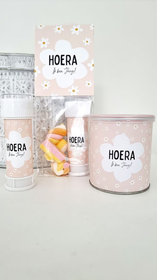 Bellenblaaslabel | bloemen | 10 stuks - Image 3