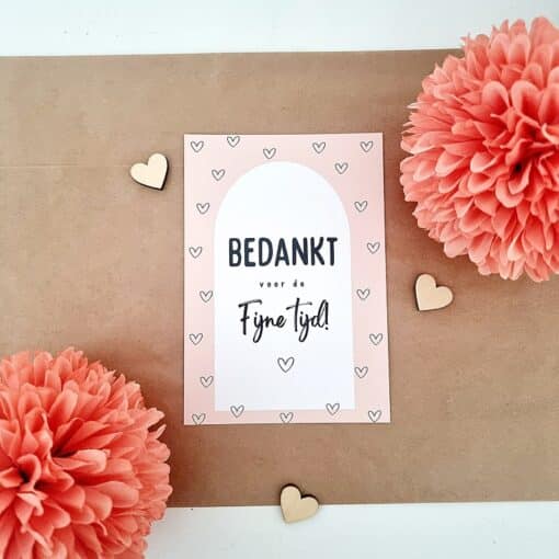 Wenskaart | Bedankt voor de fijne tijd