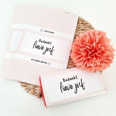 Chocoladewikkel | Bedankt lieve juf