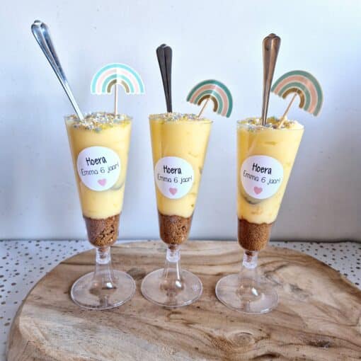Traktatievorm | champagneglas | 6 stuks
