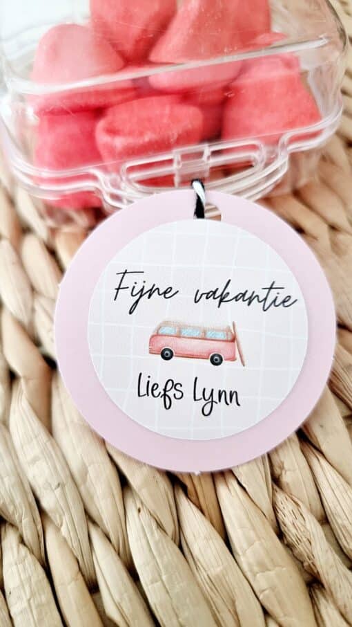 Verjaardag sticker met naam | Fijne vakantie - Image 3