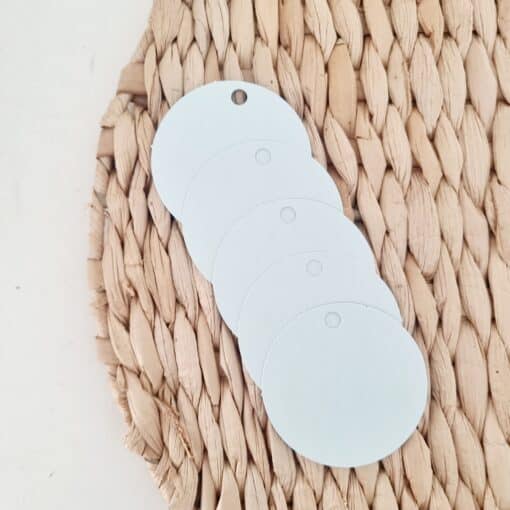 Labels rond | mint | 5 stuks