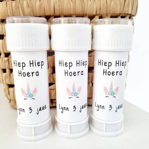 Bellenblaas met eigen tekst | unicorn | 8  stuks - Image 2