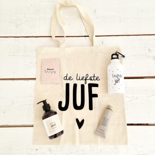 Einde schooljaar cadeau | Tas - de liefste juf - Image 2
