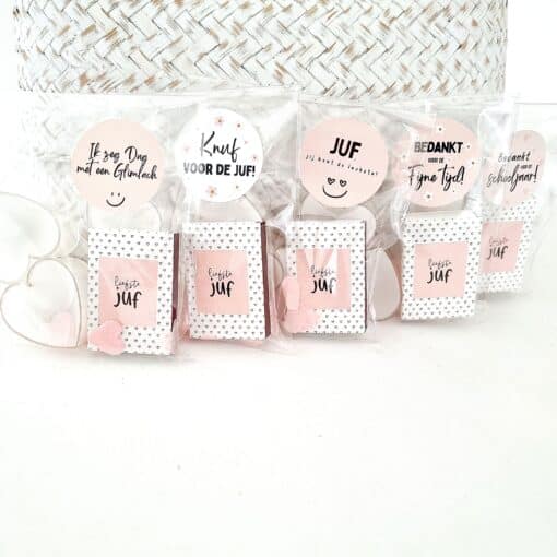 Cadeautje | waxinelichtjes met een doosje lucifers (bedankt lieve juf) - Image 2