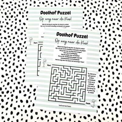 Feestkaart | Doolhof | 6 stuks