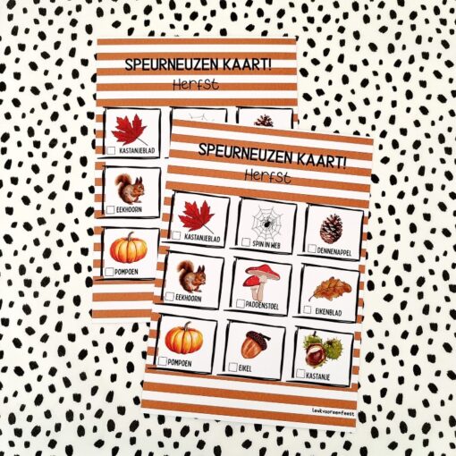 Feestkaart | Seizoen - Herfst | 6 stuks - Image 2