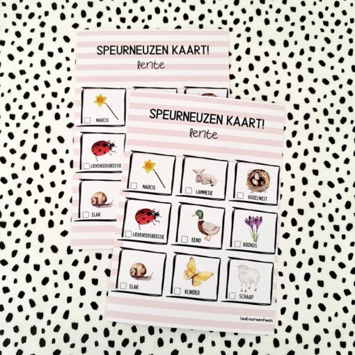 Feestkaart | Seizoen - lente | 6 stuks - Image 2