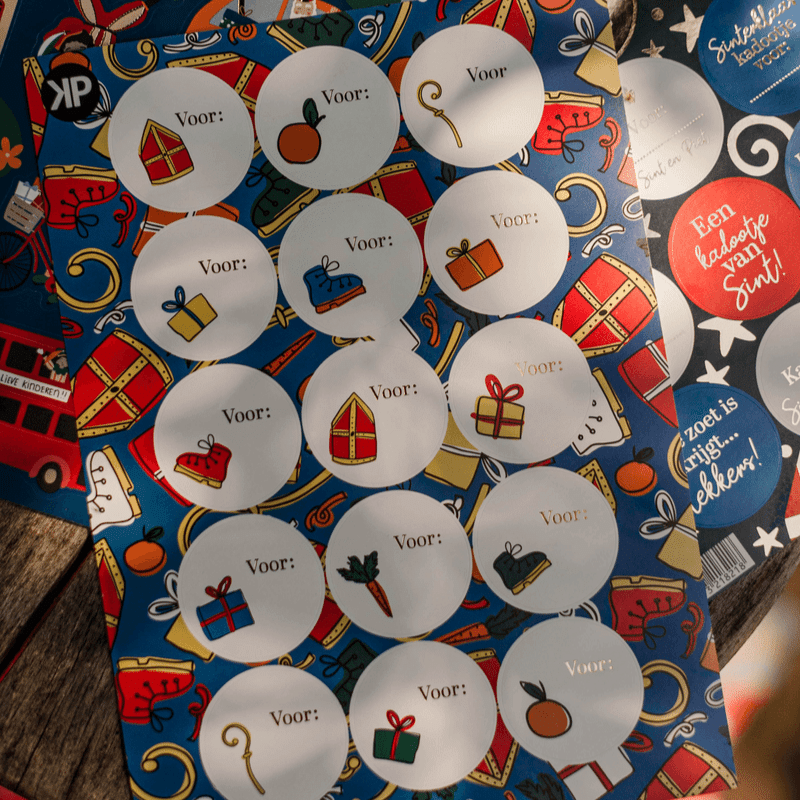 0040065_kp-a5-stickervel-sinterklaas-pret-25-vellen Sinterklaas stickervel | sinterklaas pret - Afbeelding 1