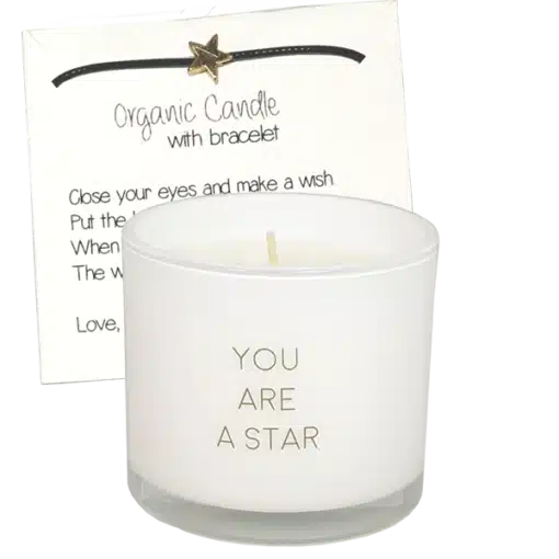 Geurkaars met armband | You are a star