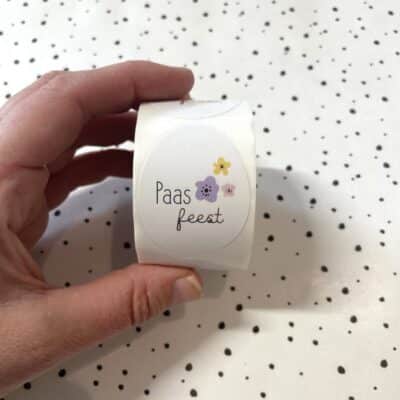 Stickers op rol | Paasfeest (ei-vorm)
