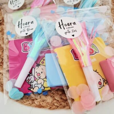 Bumba uitdeelboekje | kant en klare geboortetraktaties