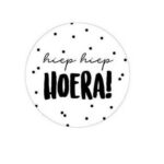 Sticker | Hiep hiep hoera | 10 stuks - Afbeelding 2