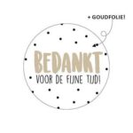 Sticker | Bedankt voor de fijne tijd | 10 stuks - Afbeelding 2