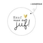 Sticker | Knuf voor de juf | 10 stuks - Afbeelding 3