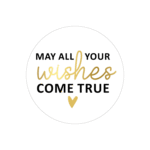 Kerststicker | May all your wishes come true | 10 stuks - Afbeelding 2