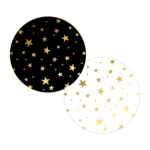 Kerststicker | stars | 10 stuks - Afbeelding 2