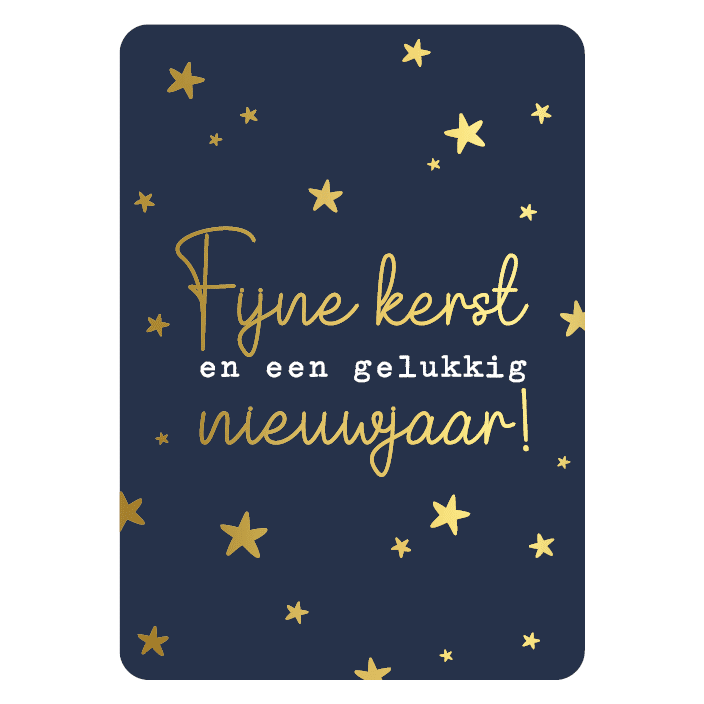 0030871_kp-wenskaarten-fijne-kerst-en-een-gelukking-nieuwjaar-10-stuks Wenskaarten kerst | Fijne kerst en een gelukking nieuwjaar (blauw) - Afbeelding 1