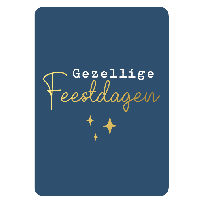 0030882_kp-wenskaarten-gezellige-feestdagen-10-stuks Wenskaarten kerst | Gezellige feestdagen (blauw) - Afbeelding 1
