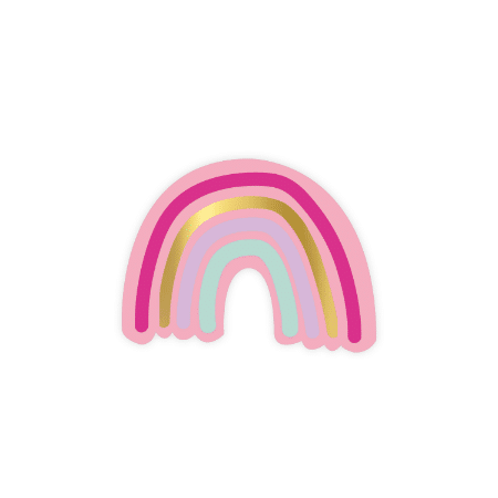 0032348_kp-stickers-65x50mm-regenboog-250pr_450 Sticker | regenboog | 10 stuks - Afbeelding 1