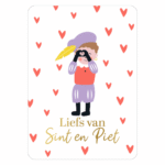 Sinterklaas wenskaart | Liefs van sint & piet
