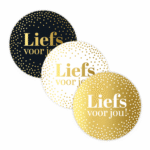 Sticker | Liefs voor jou! | 12 stuks - Afbeelding 2