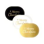 Sticker | Merry christmas (ovaal) | 12 stuks - Afbeelding 2