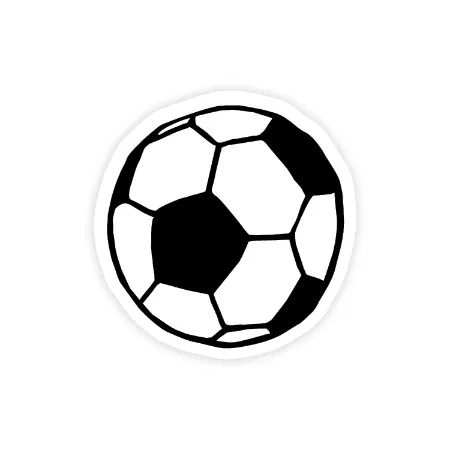 Sticker | Voetbal | 10 stuks