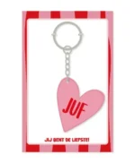 Sleutelhanger | Juf - hartje - Afbeelding 2
