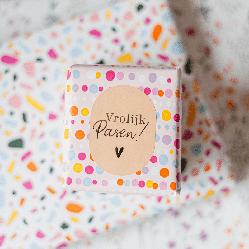 Sticker | Vrolijk pasen (ovaal) | 12 stuks - Image 2