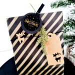 Cadeaulabel kerst | ponsvorm hert  | 5 stuks - Afbeelding 3