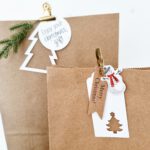 Cadeaulabel kerst | ponsvorm kerstboom  | 5 stuks - Afbeelding 3