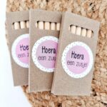 Potloden met geboortesticker | 6 doosjes - Afbeelding 7