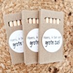 Potloden met geboortesticker | 6 doosjes - Afbeelding 4